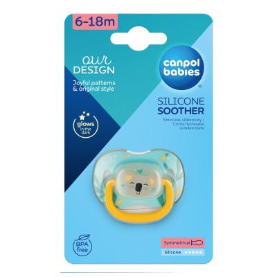 Canpol babies Exotic Animals Silicone Soother Koala 6-18m Dudlík pro děti 1 ks