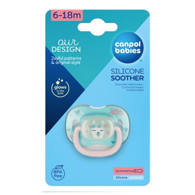 Canpol babies Exotic Animals Silicone Soother Llama 6-18m Dudlík pro děti 1 ks