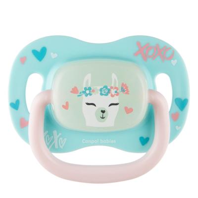 Canpol babies Exotic Animals Silicone Soother Llama 0-6m Dudlík pro děti 1 ks