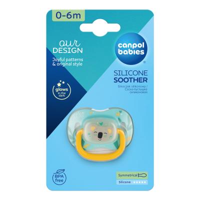 Canpol Babies Exotic Animals Silicone Soother Koala 0-6m Dudlík pro děti 1 ks