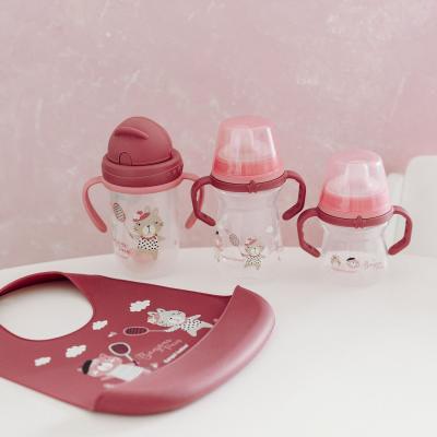 Canpol babies Bonjour Paris First Cup Pink 6m+ Hrneček pro děti 150 ml