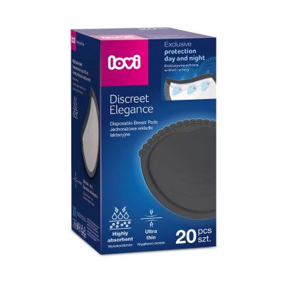 LOVI Discreet Elegance Disposable Breast Pads Black Vložky do podprsenky pro ženy Set
