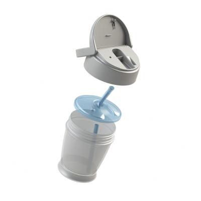 LOVI Salt&amp;Pepper Cup With Straw Hrneček pro děti 350 ml