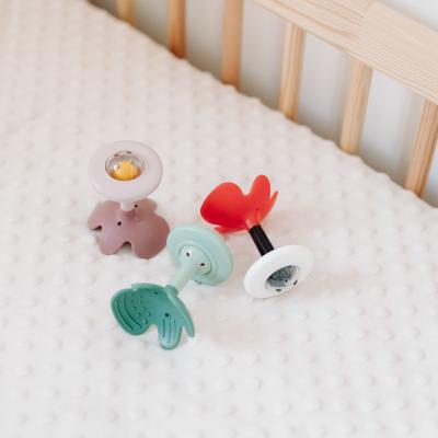 Canpol babies Sensory Rattle With Teether Green Hračka pro děti 1 ks