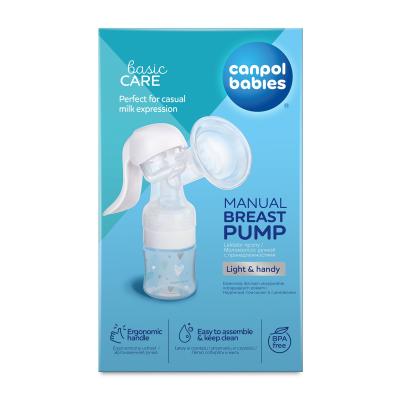 Canpol Babies Basic Care Manual Breast Pump Odsávačka mléka pro ženy 1 ks