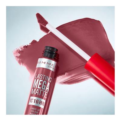 Rimmel London Lasting Mega Matte Liquid Lip Colour Rtěnka pro ženy 7,4 ml Odstín Ravishing Rose