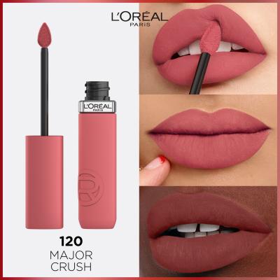 L&#039;Oréal Paris Infaillible Matte Resistance Lipstick Rtěnka pro ženy 5 ml Odstín 120 Major Crush