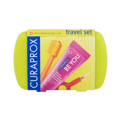 Curaprox Travel Set Green Klasický zubní kartáček Set