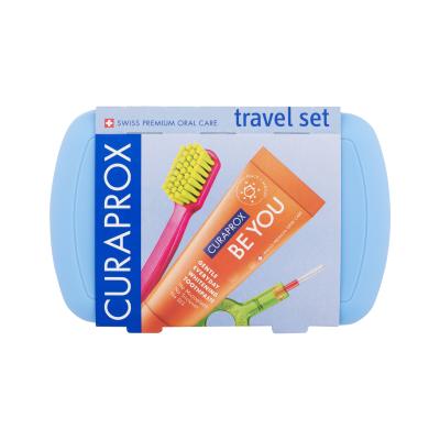 Curaprox Travel Set Blue Klasický zubní kartáček Set