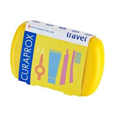Curaprox Travel Set Yellow Klasický zubní kartáček Set