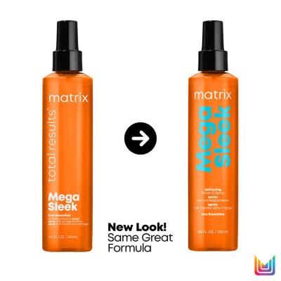 Matrix Mega Sleek Iron Smoother Defrizzing Leave-In Spray Pro tepelný styling pro ženy 250 ml