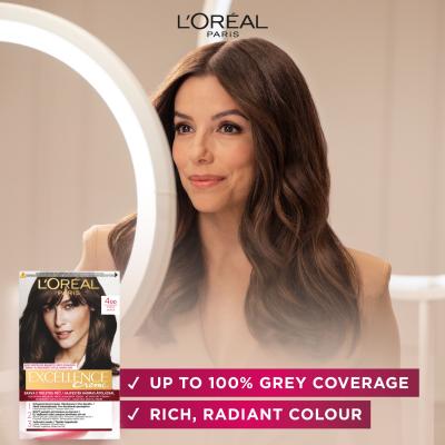 L&#039;Oréal Paris Excellence Creme Triple Protection Barva na vlasy pro ženy 48 ml Odstín 1,01 Dark Deep Black