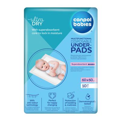 Canpol babies Ultra Dry Multifunctional Disposable Underpads 60 x 60 cm Přebalovací podložka pro ženy 10 ks