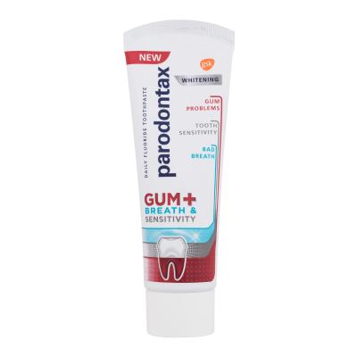 Parodontax Gum+ Breath &amp; Sensitivity Whitening Zubní pasta 75 ml