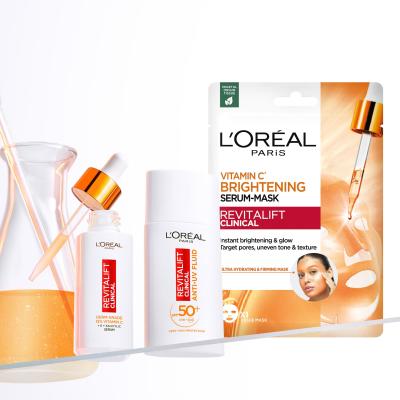 L&#039;Oréal Paris Revitalift Clinical Vitamin C Brightening Serum-Mask Pleťová maska pro ženy 26 g