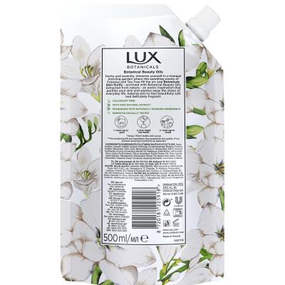 LUX Botanicals Freesia &amp; Tea Tree Oil Daily Shower Gel Sprchový gel pro ženy Náplň 500 ml