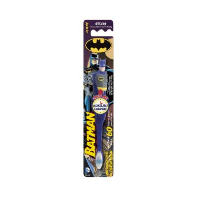 DC Comics Batman With Timer Klasický zubní kartáček pro děti 1 ks