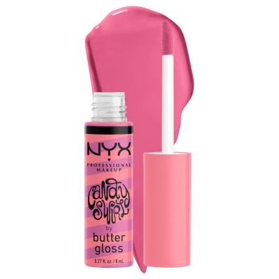 NYX Professional Makeup Butter Gloss Candy Swirl Lesk na rty pro ženy 8 ml Odstín 02 Sprinkle