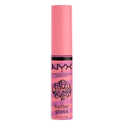 NYX Professional Makeup Butter Gloss Candy Swirl Lesk na rty pro ženy 8 ml Odstín 02 Sprinkle