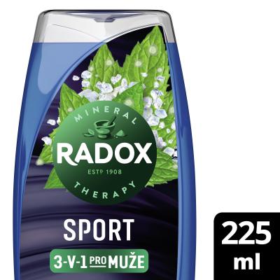 Radox Sport Mint And Sea Salt 3-in-1 Shower Gel Sprchový gel pro muže 225 ml