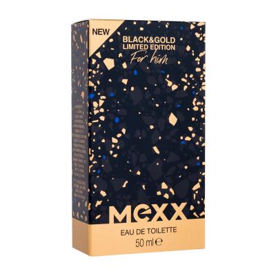 Mexx Black &amp; Gold Limited Edition Toaletní voda pro muže 50 ml