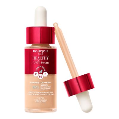 BOURJOIS Paris Healthy Mix Clean &amp; Vegan Serum Foundation Make-up pro ženy 30 ml Odstín 51.2W Golden Vanilla