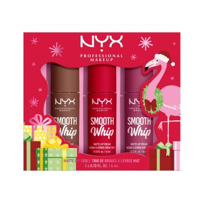 NYX Professional Makeup Fa La La L.A. Land Smooth Whip Matte Lip Cream Trio Dárková kazeta rtěnka Smooth Whip Matte Lip Cream 3 x 4 ml