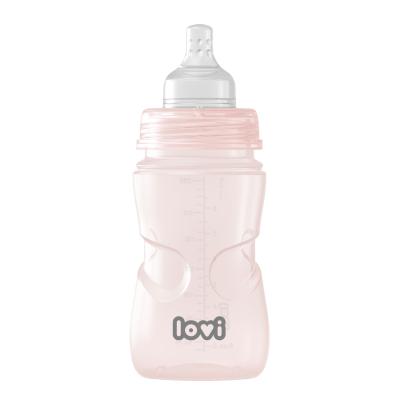 LOVI Trends Bottle 3m+ Pink Kojenecká lahev pro děti 250 ml