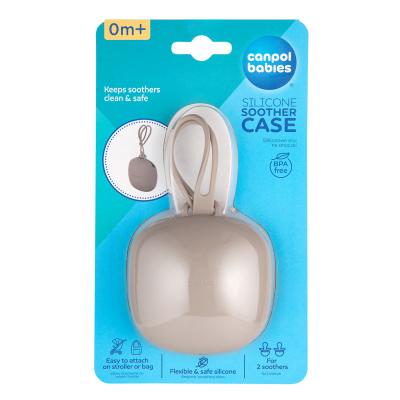 Canpol babies Silicone Soother Case Beige Pouzdro na dudlík pro děti 1 ks