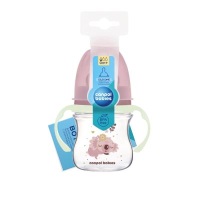 Canpol babies Sleepy Koala Easy Start Anti-Colic Bottle Pink 0m+ Kojenecká lahev pro děti 120 ml