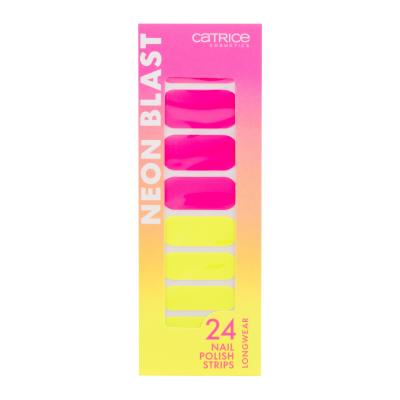 Catrice Neon Blast Nail Polish Strips Ozdoby na nehty pro ženy Odstín 010 Neon Explosion Set