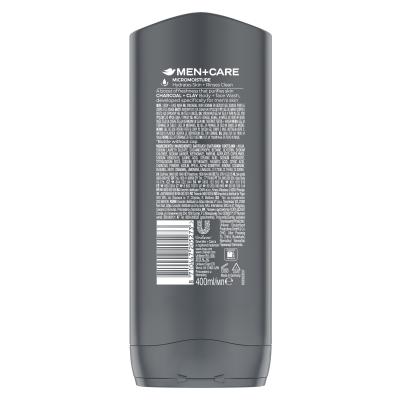 Dove Men + Care Charcoal + Clay Sprchový gel pro muže 400 ml