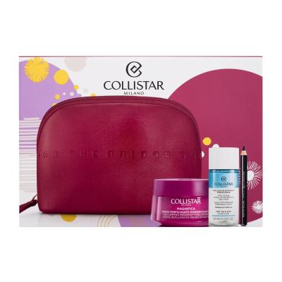 Collistar Magnifica Replumping Redensifying Cream Dárková kazeta denní pleťový krém Magnifica Replumping Redensifying Cream 50 ml + dvoufázový odličovač Two Phase Make-up Removing Solution 35 ml + tužka na oči Kajal Pencil 0,8 g Black + kosmetická taštička The Bridge