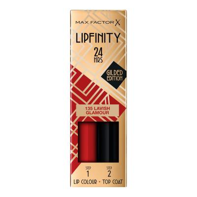 Max Factor Lipfinity 24HRS Lip Colour Rtěnka pro ženy 4,2 g Odstín 135 Levish Glamour