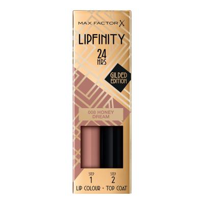 Max Factor Lipfinity 24HRS Lip Colour Rtěnka pro ženy 4,2 g Odstín 008 Honey Dream