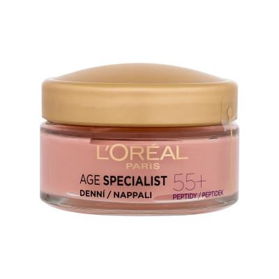 L&#039;Oréal Paris Age Specialist 55+ Anti-Wrinkle Brightening Care Denní pleťový krém pro ženy 50 ml