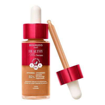BOURJOIS Paris Healthy Mix Clean &amp; Vegan Serum Foundation Make-up pro ženy 30 ml Odstín 58W Caramel