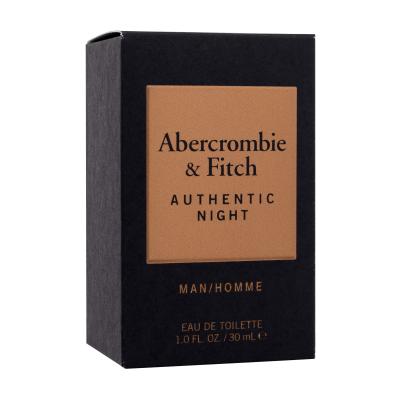 Abercrombie &amp; Fitch Authentic Night Toaletní voda pro muže 30 ml