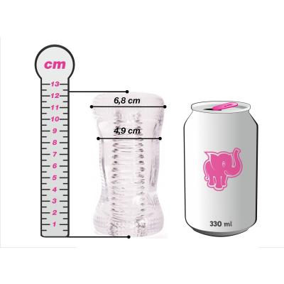 Sexy Elephant Clear Jack Masturbátor pro muže 1 ks