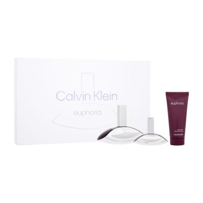 Calvin Klein Euphoria SET3 Dárková kazeta parfémovaná voda 100 ml + parfémovaná voda 30 ml + tělové mléko 100 ml