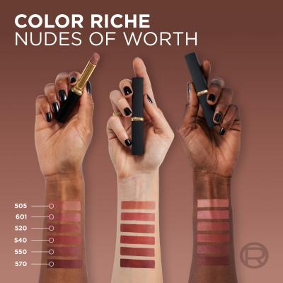 L&#039;Oréal Paris Color Riche Intense Volume Matte Nudes of Worth Rtěnka pro ženy 1,8 g Odstín 550 Le Nude Unapolo
