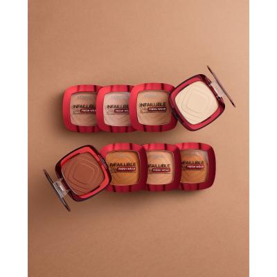L&#039;Oréal Paris Infaillible 24H Fresh Wear Foundation In A Powder Make-up pro ženy 9 g Odstín 250 Radiant Sand