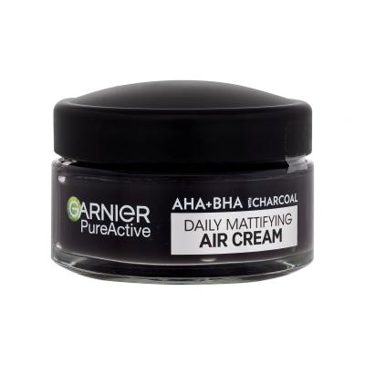 Garnier Pure Active AHA + BHA Charcoal Daily Mattifying Air Cream Denní pleťový krém 50 ml