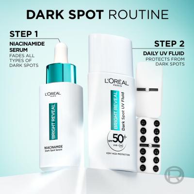 L&#039;Oréal Paris Bright Reveal Dark Spot UV Fluid SPF50+ Denní pleťový krém pro ženy 50 ml