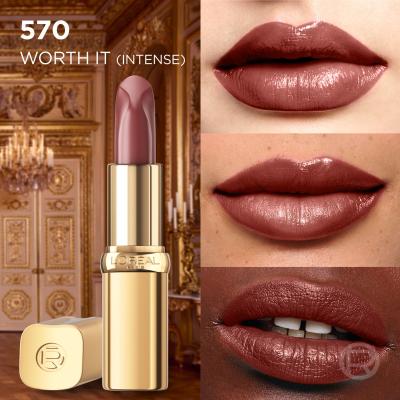 L&#039;Oréal Paris Color Riche Free the Nudes Rtěnka pro ženy 4,7 g Odstín 570 Worth It Intense