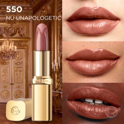 L&#039;Oréal Paris Color Riche Free the Nudes Rtěnka pro ženy 4,7 g Odstín 550 Nu Unapologetic
