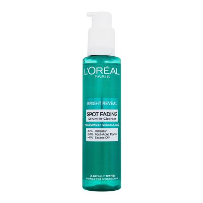 L&#039;Oréal Paris Bright Reveal Spot Fading Serum-In-Cleanser Čisticí gel pro ženy 150 ml