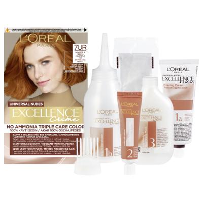 L&#039;Oréal Paris Excellence Creme Triple Protection Barva na vlasy pro ženy 48 ml Odstín 7UR Universal Copper