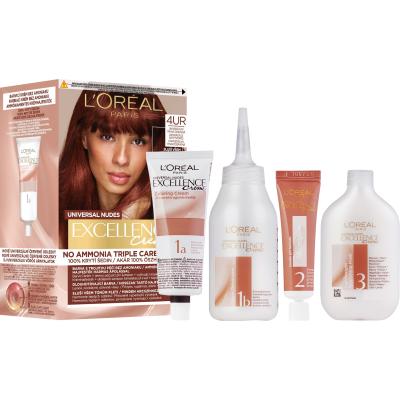 L&#039;Oréal Paris Excellence Creme Triple Protection Barva na vlasy pro ženy 48 ml Odstín 4UR Universal Dark Red
