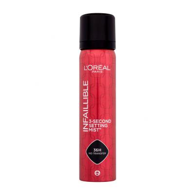 L'Oréal Paris Infaillible 3-Second Setting Mist Fixátor make-upu pro ženy 75 ml